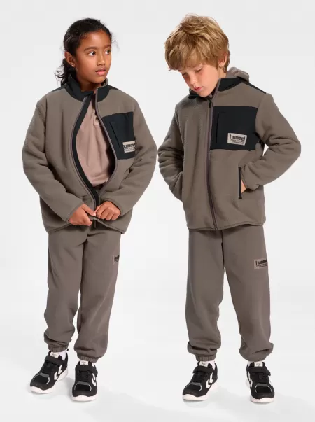 Black Kids Outerwear Hummel Hmldare Fleece Jacket