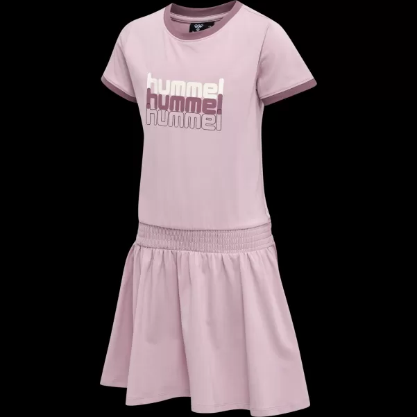 Hummel Kids Dresses And Skirts Cameo Brown Hmlcloud Dress S/S