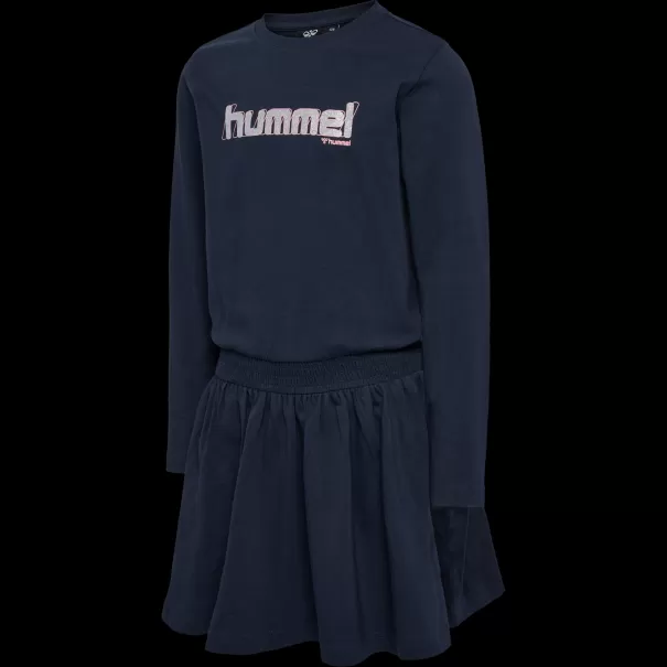 Hmlaria Dress L/S Kids Medium Melange Hummel Dresses And Skirts