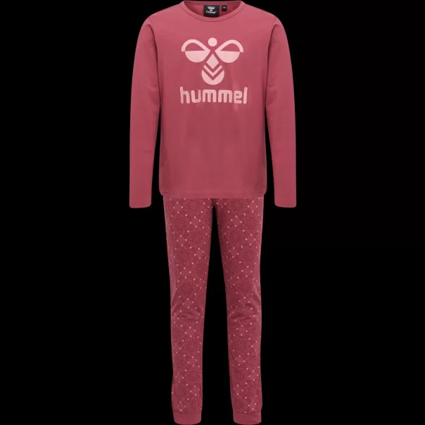 Kids Woodrose Underwear And Nightwear Hummel Hmlcarolina Night Suit
