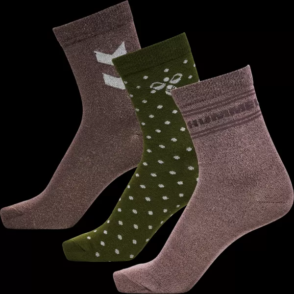 Olive Night Kids Socks Hmlalfie Sock 3-Pack Hummel