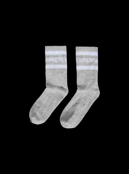Hummel Stscarbon Sock 2-Pack Light Grey Melange Kids Socks
