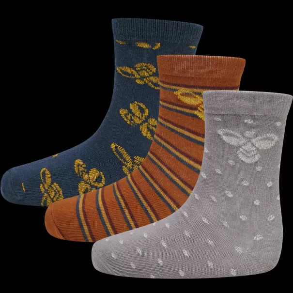 Socks Hmlalfie Sock 3-Pack Grey Melange Hummel Kids