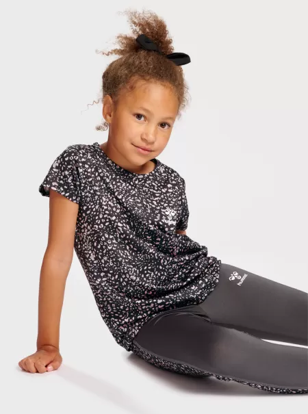 Kids Rose Brown Hummel Hmlnanna T-Shirt S/S Gymnastics Clothes