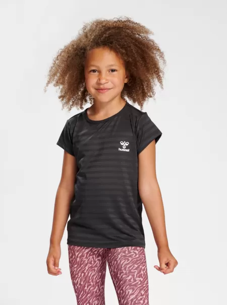 Kids Hmlsutkin T-Shirt S/S Hummel Asphalt Gymnastics Clothes